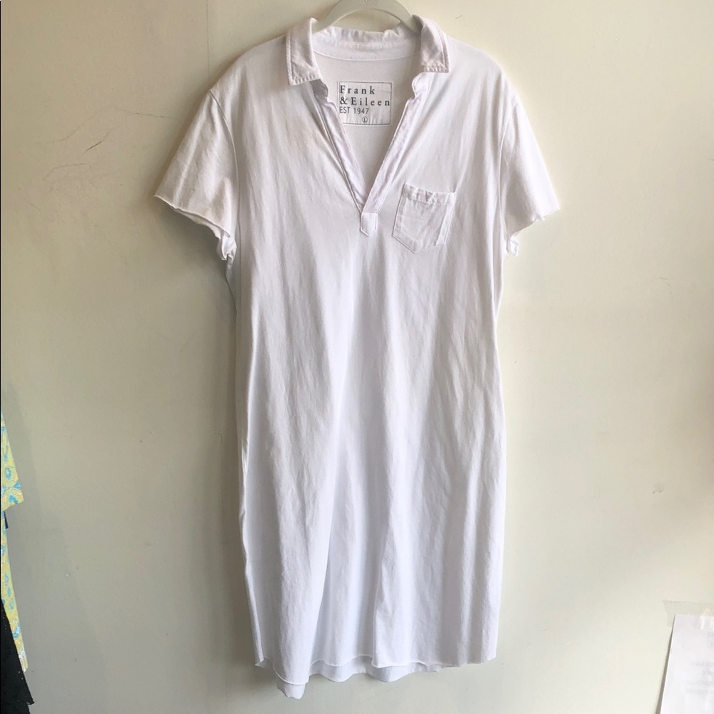 Frank & Eileen Classic White Shirt Dress